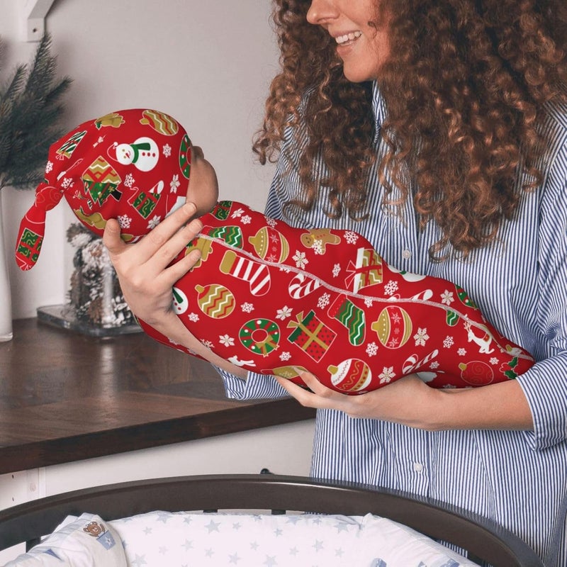 Figtihw Christmas Swaddle Blankets Newborn Receiving Blanket Baby Swaddle Wrap Soft Sleeping Sack for Baby Girls Boys - Image 4